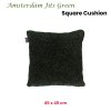 kaat amsterdam jits green square filled cushion 45cm x 45cm