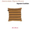 kaat amsterdam myron brown stripe square filled cushion 40cm x 40cm kaat amsterdam myron brown stripe square filled cushion 40cm x 40cm