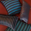 kaat amsterdam viggo green stripe square filled cushion 45cm x 45cm kaat amsterdam viggo green stripe square filled cushion 45cm x 45cm