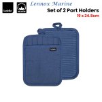 ladelle lennox marine set of 2 pot holders 19 x 24.5 cm ladelle lennox marine set of 2 pot holders 19 x 24.5 cm