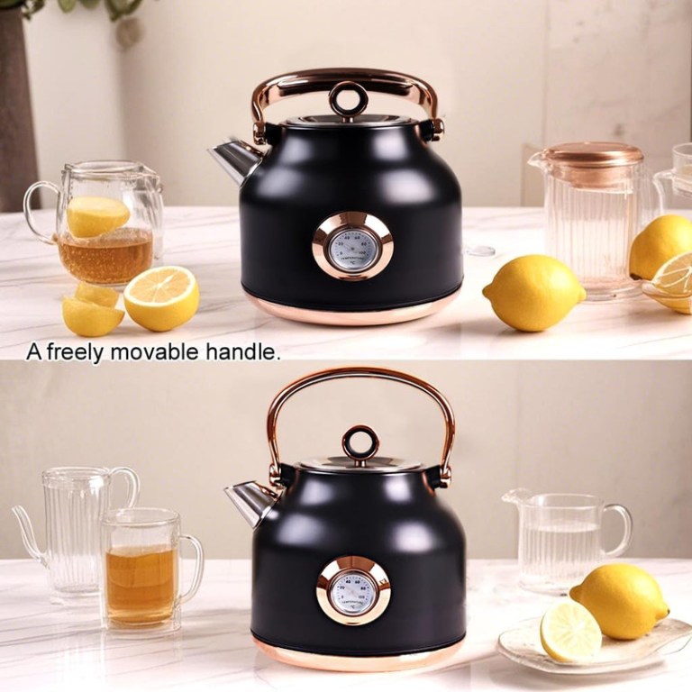 1.7l electric water kettle black