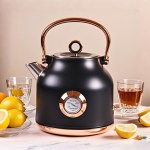 1.7l electric water kettle black