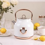 1.7l electric water kettle white