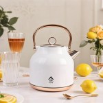 1.7l electric water kettle white