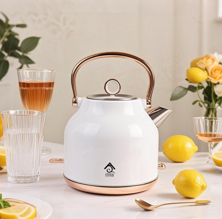 1.7l electric water kettle white