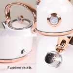 1.7l electric water kettle white