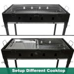 large portable charcoal outdoor bbq barbecue grill set large portable charcoal outdoor bbq barbecue grill set