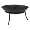 iron fire bowl traditional log fire pit outdoor heating camp site barbecue