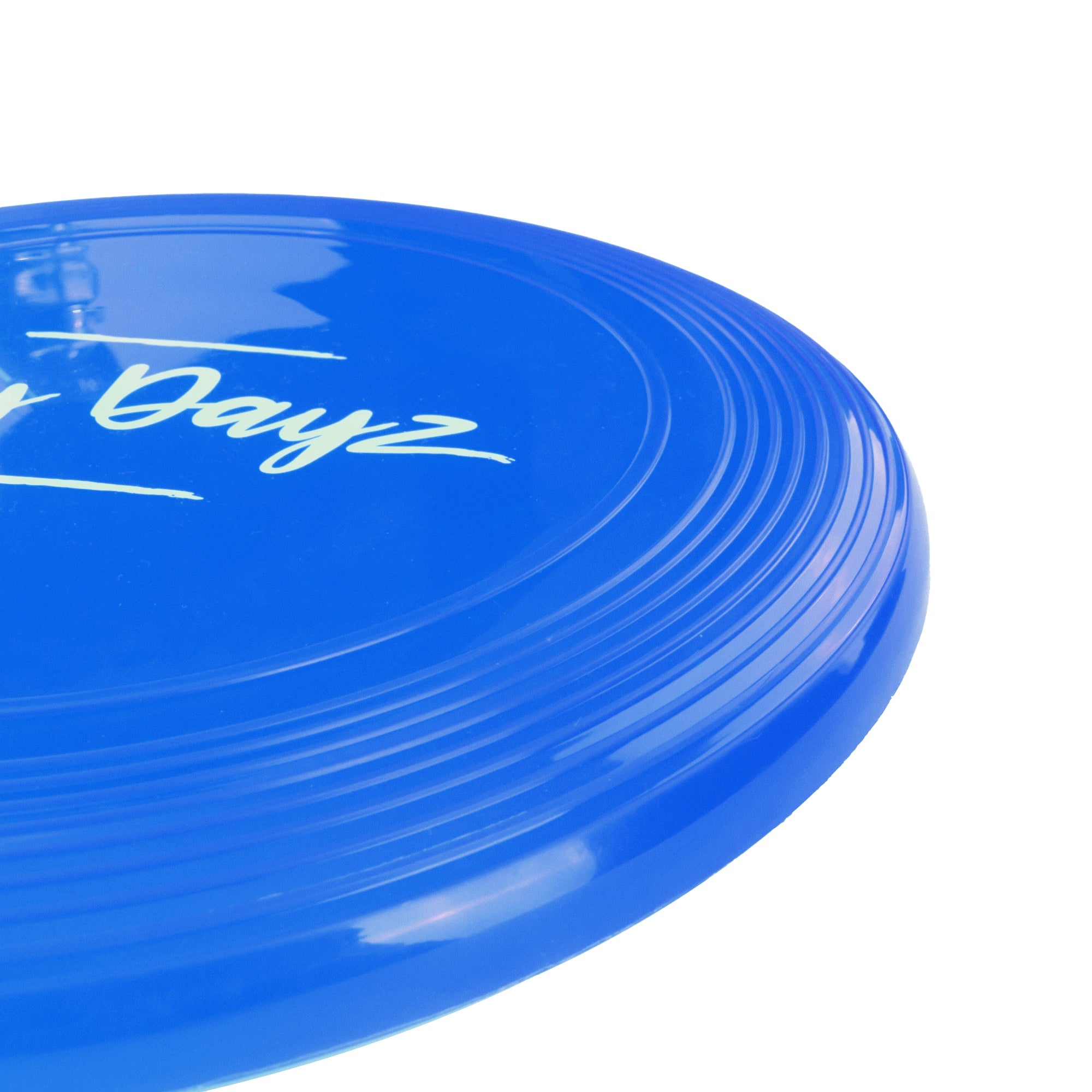 28cm lazy dayz jumbo neon beach frisbee blue