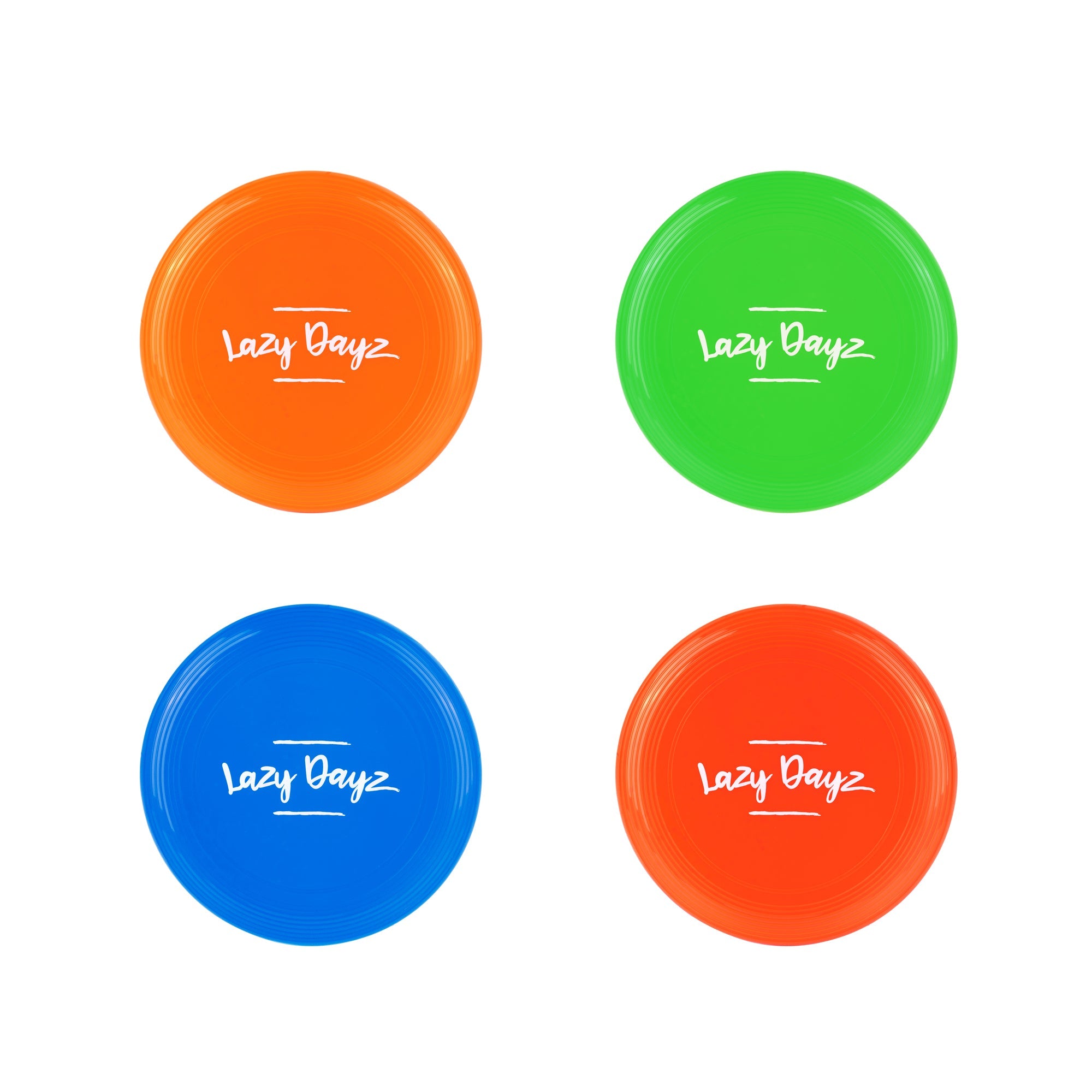 28cm lazy dayz jumbo neon beach frisbee blue