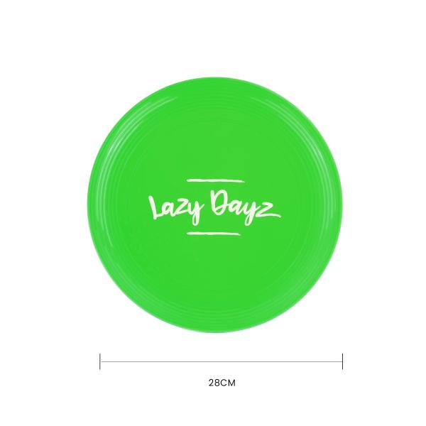 28cm lazy dayz jumbo neon beach frisbee green