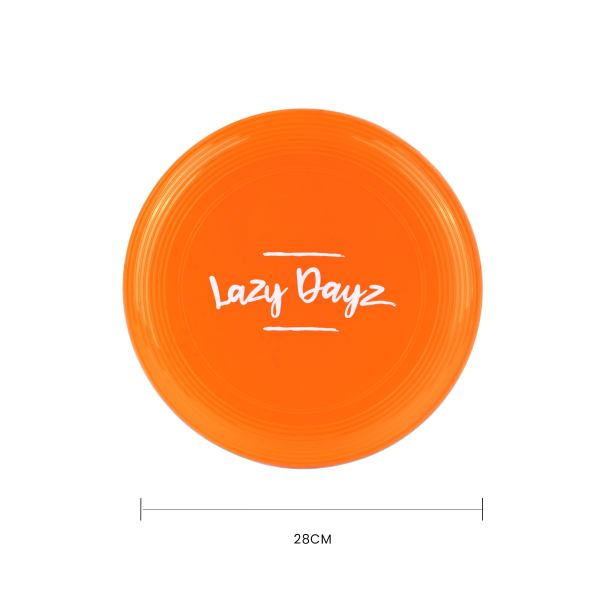 28cm lazy dayz jumbo neon beach frisbee orange