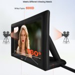 vevor 16 ft inflatable movie screen 16:9 600d movie projector with portable bag