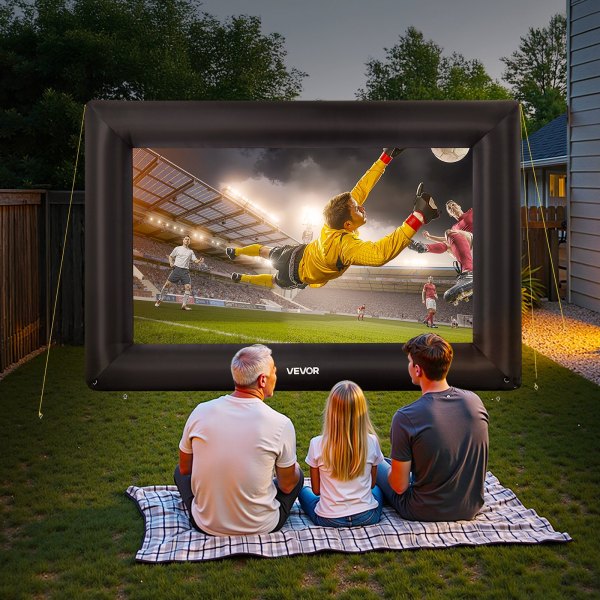 vevor 16 ft inflatable movie screen 16:9 600d movie projector with portable bag vevor 16 ft inflatable movie screen 16:9 600d movie projector with portable bag