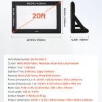 vevor 20 ft inflatable movie screen 16:9 600d movie projector with portable bag