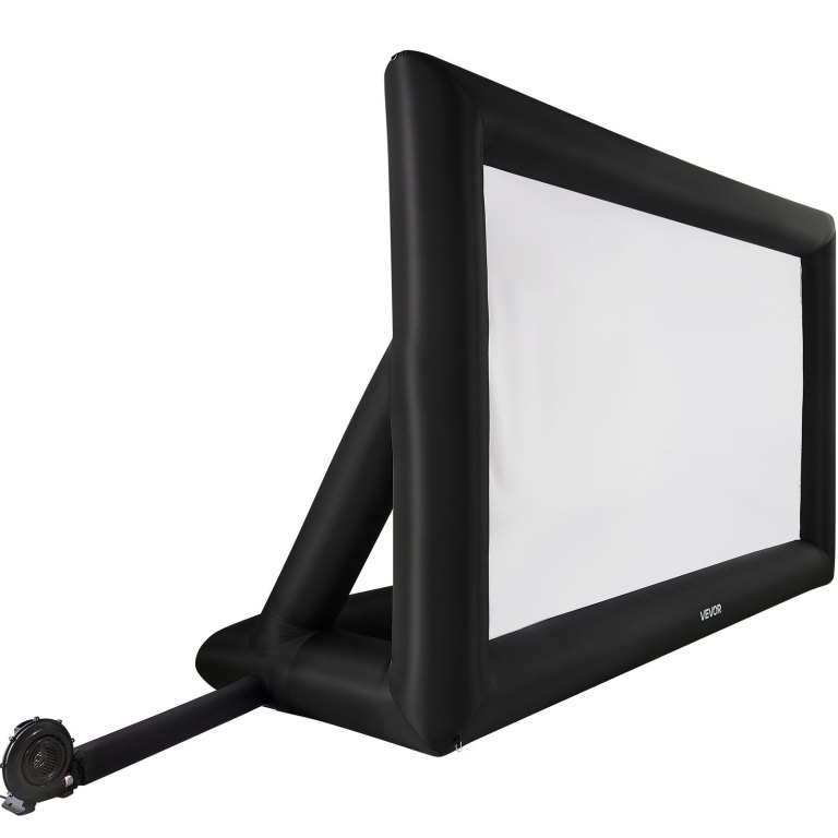 vevor 20 ft inflatable movie screen 16:9 600d movie projector with portable bag