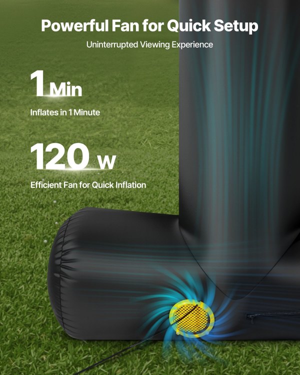 vevor 15 ft inflatable movie screen 16:9 600d movie projector with portable bag vevor 15 ft inflatable movie screen 16:9 600d movie projector with portable bag