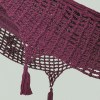 outdoor undercover cotton mayan legacy hammock with hand crocheted tassels king size maroon