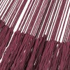 outdoor undercover cotton mayan legacy hammock with hand crocheted tassels king size maroon