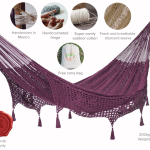 outdoor undercover cotton mayan legacy hammock with hand crocheted tassels queen size maroon outdoor undercover cotton mayan legacy hammock with hand crocheted tassels queen size maroon
