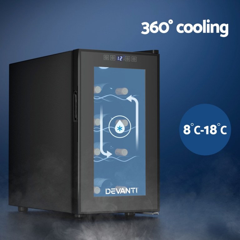 devanti wine fridge cooler 8 bottles devanti wine fridge cooler 8 bottles