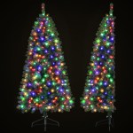 jingle jollys christmas tree 1.8m led corner xmas tree half 8 modes multi color