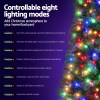 jingle jollys christmas tree 1.8m led corner xmas tree half 8 modes multi color