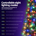 jingle jollys christmas tree 1.8m led corner xmas tree half 8 modes multi color