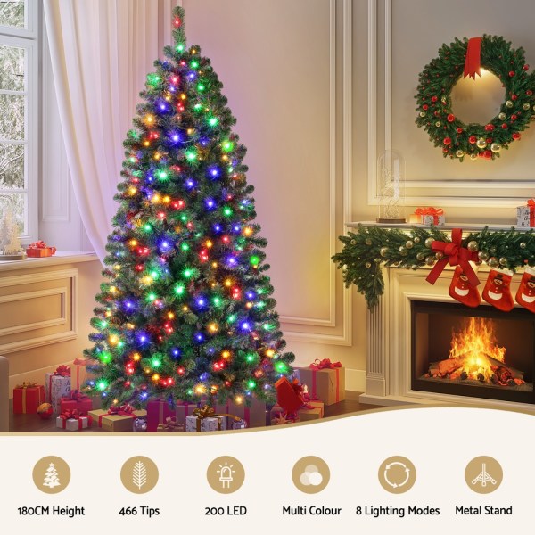 jingle jollys christmas tree 1.8m led corner xmas tree half 8 modes multi color jingle jollys christmas tree 1.8m led corner xmas tree half 8 modes multi color
