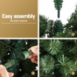 jingle jollys christmas tree 1.8m led corner xmas tree half 8 modes multi color