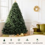 jingle jollys christmas tree 2.4m xmas tree decorations green 1500 tips