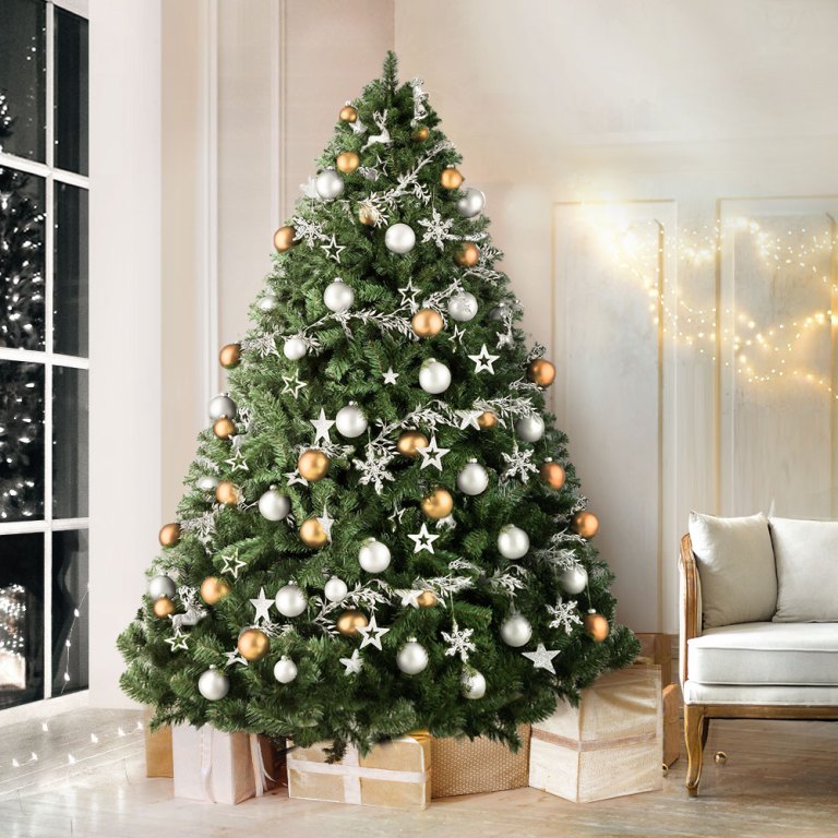 jingle jollys christmas tree 2.4m xmas tree decorations green 1500 tips