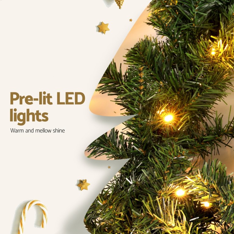 jingle jollys 20m christmas garland led lights party xmas decorations 1400 tips jingle jollys 20m christmas garland led lights party xmas decorations 1400 tips