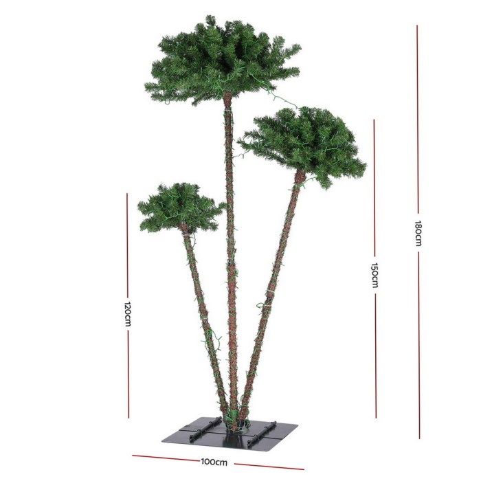 jingle jollys christmas tree 3 in 1 led xmas palm tree party decor 1.2/1.5/1.8m