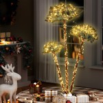 jingle jollys christmas tree 3 in 1 led xmas palm tree party decor 1.2/1.5/1.8m