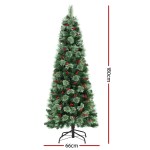 jingle jollys christmas tree 1.8m led xmas tree party decorations red barries jingle jollys christmas tree 1.8m led xmas tree party decorations red barries
