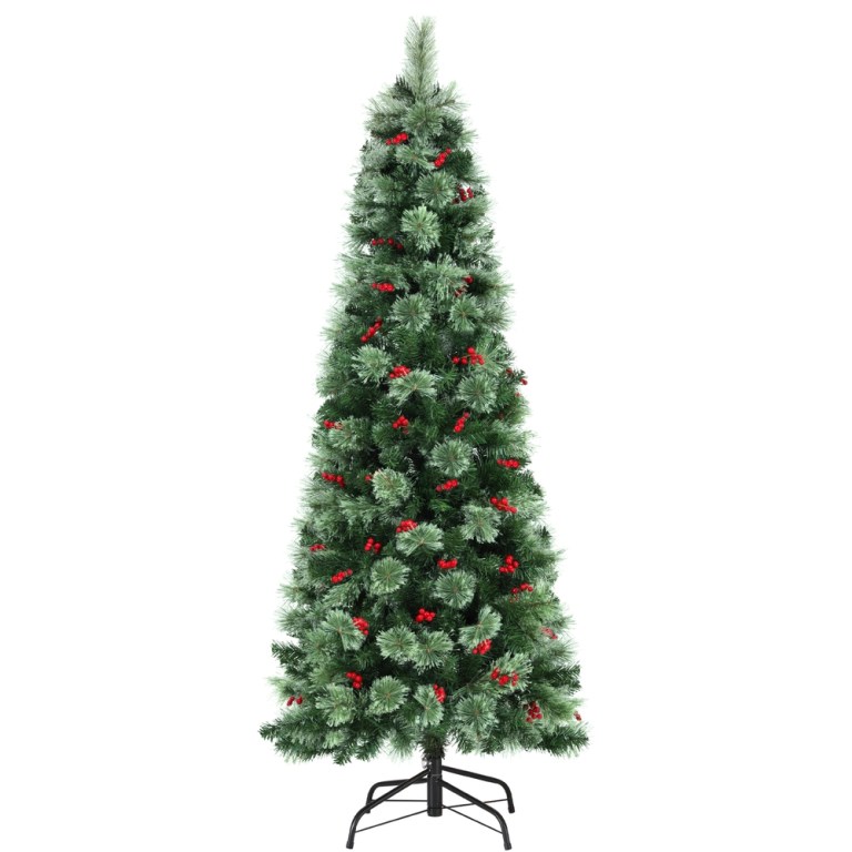jingle jollys christmas tree 1.8m led xmas tree party decorations red barries jingle jollys christmas tree 1.8m led xmas tree party decorations red barries
