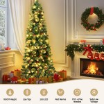 jingle jollys christmas tree 1.8m led xmas tree party decorations red barries jingle jollys christmas tree 1.8m led xmas tree party decorations red barries