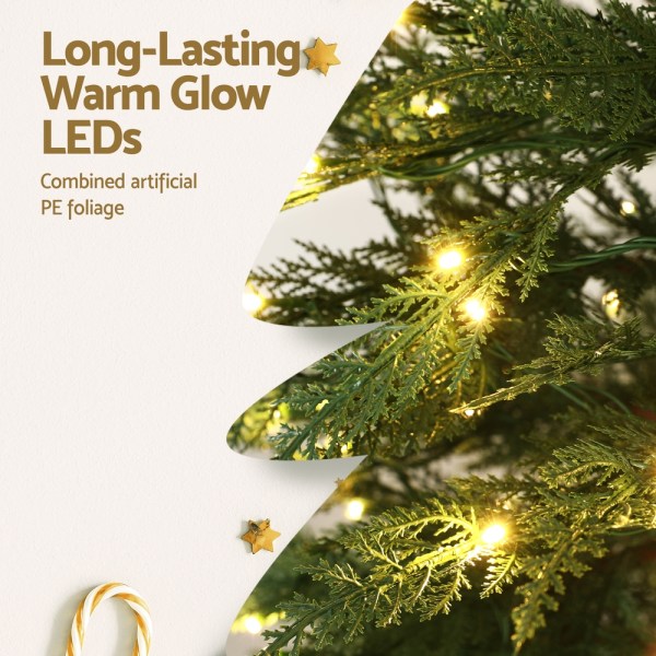jingle jollys christmas tree 1.5m led xmas tree sparse 263 tips party decoration jingle jollys christmas tree 1.5m led xmas tree sparse 263 tips party decoration
