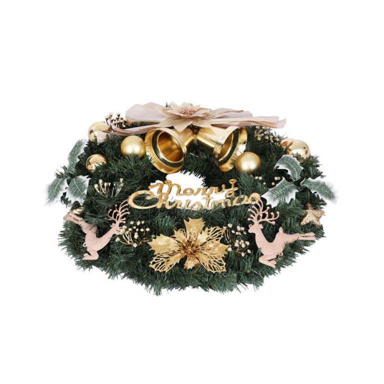 jingle jollys christmas wreath 60cm garland flowers baubles party decorations jingle jollys christmas wreath 60cm garland flowers baubles party decorations