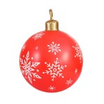 jingle jollys christmas inflatable ball bauble 60cm outdoor decoration red