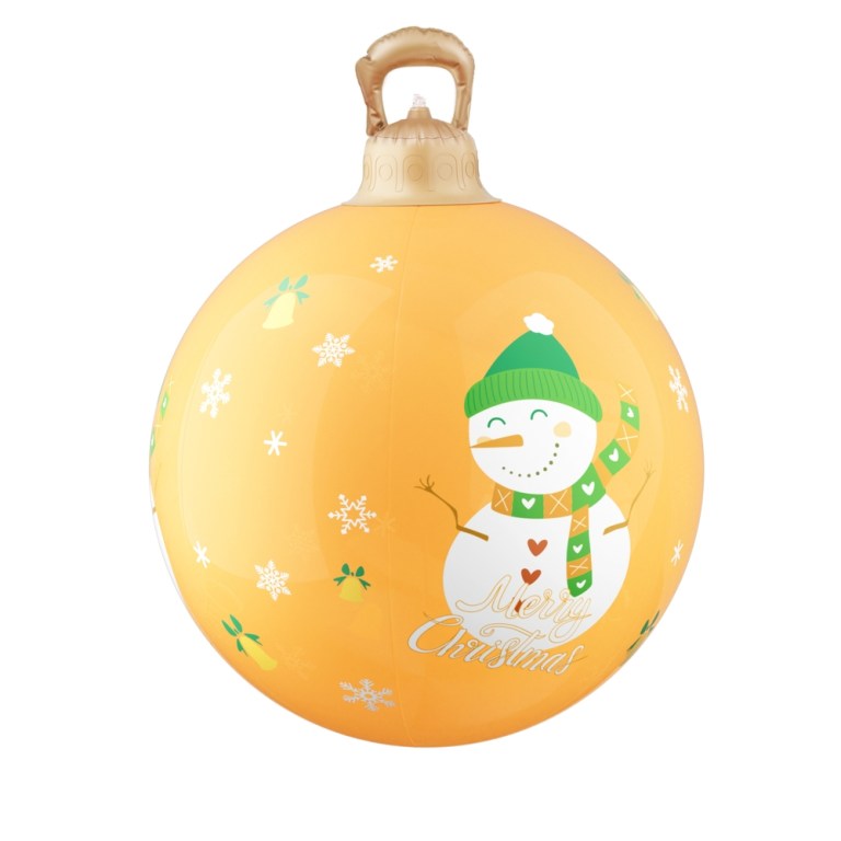 jingle jollys christmas inflatable ball 60cm led illuminated snowman xmas decor