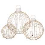 3 pcs christmas lights 360 led fairy light ball decorations jingle jollys