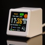 GeekMagic Ultra Smart WiFi Weather Forecast Station Bed Clock for Desktop Decoration, photo Album with Gif Animation 2