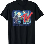 MTV - Cryptid MTV Logo Featuring Bigfoot UFO Aliens Nessie T-Shirt 3