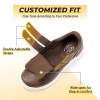 FitVille Men's Leather Shoes Wide Walking Shoes 5