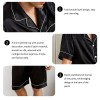 Men Satin Pajama Set Sleepwear for Man Summer Short Sleeve Button-Down Shirt & Shorts Pajamas 2 Piece Home Clothes Short Suit 4