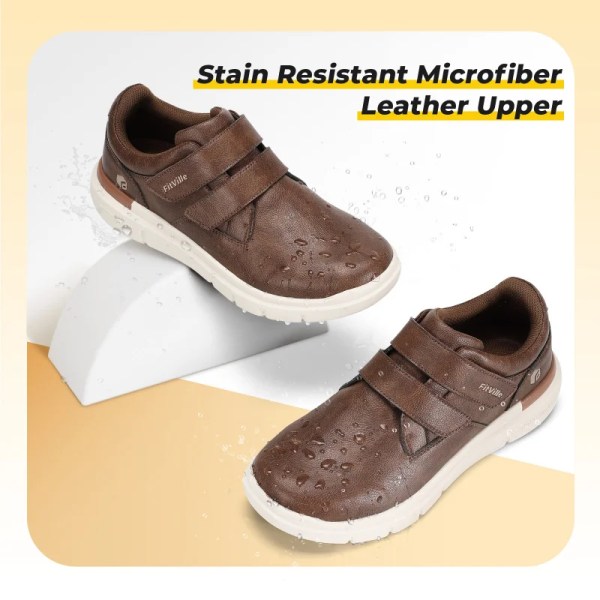 fitville men's leather shoes wide walking shoes FitVille Men's Leather Shoes Wide Walking Shoes 4