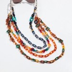 boho colorful acrylic glasses chain for women fashion resin geometric lanyard cord strap hanging chain on sunglasses accessories Boho Colorful Acrylic Glasses Chain for Women Fashion Resin Geometric Lanyard Cord Strap Hanging Chain on Sunglasses Accessories 2