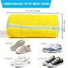 Durable Shoe Washing Machine Bag for All Shoe Types-Yellow with Blue Zipper,Ideal for Sneakers and Casual Shoes,Laundry Wash Bag 3